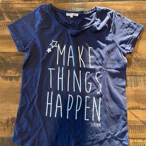 Make things happen navy t-shirt